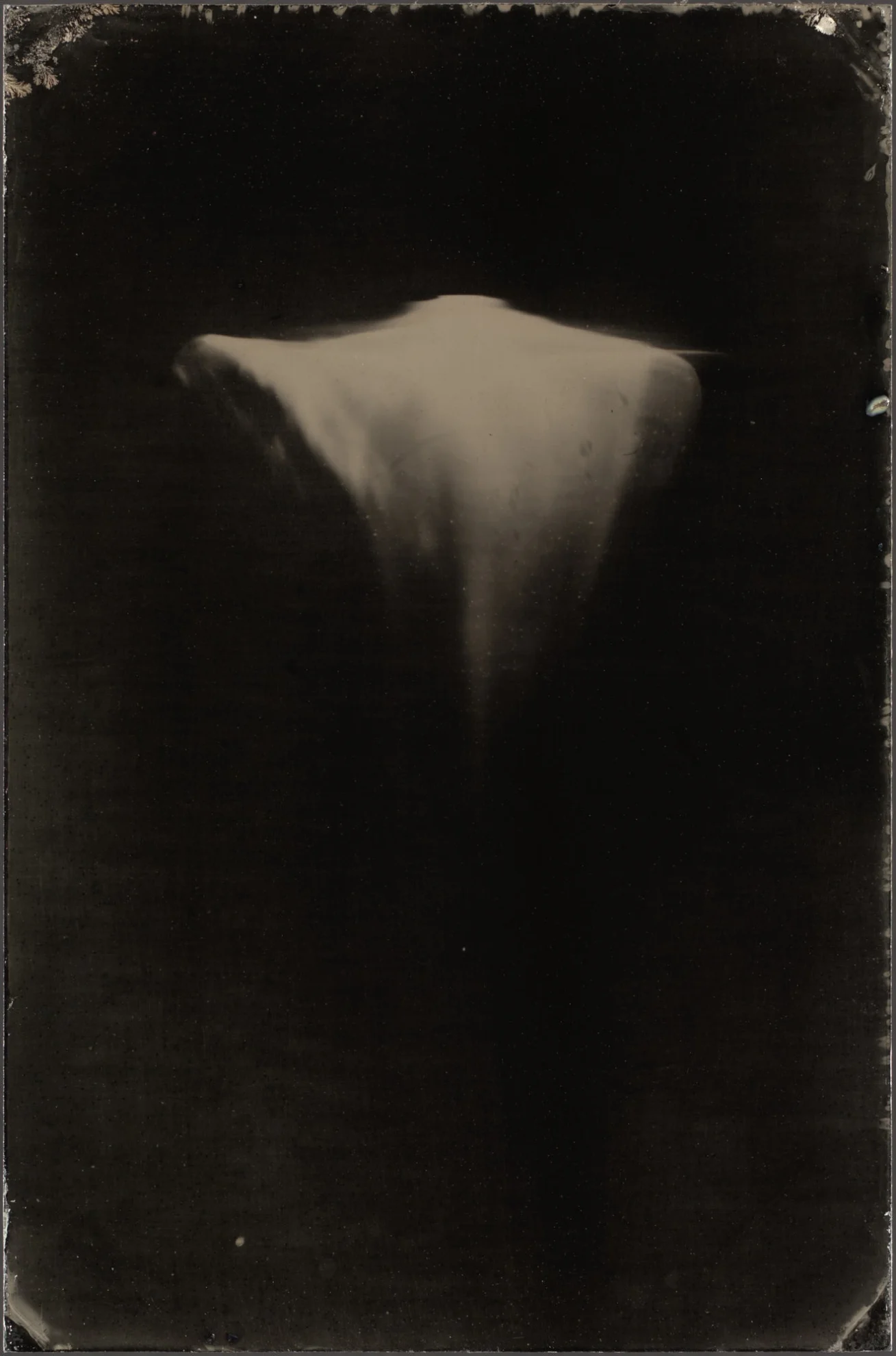 This image depicts a photograph by artist Ben Cauchi titled 'Metaphysica ii', an artwork made in 2021. The medium is tintype. The size of this artwork is 10x6.6cm. This artwork was first shown in the exhibition 'Metaphysica' at Robert Heald Gallery 2021.